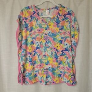 Cat & Jack Tropical Floral Swim Coverup